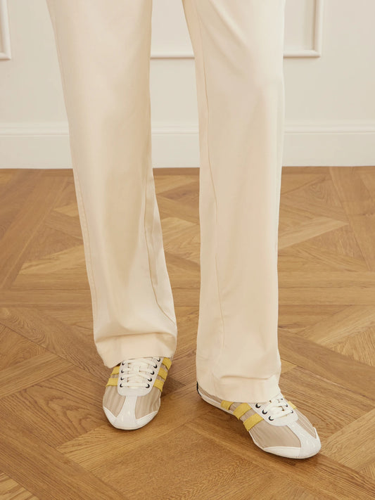 + Song For The Mute Tokyo Suede And Leather-trimmed Shell Sneakers