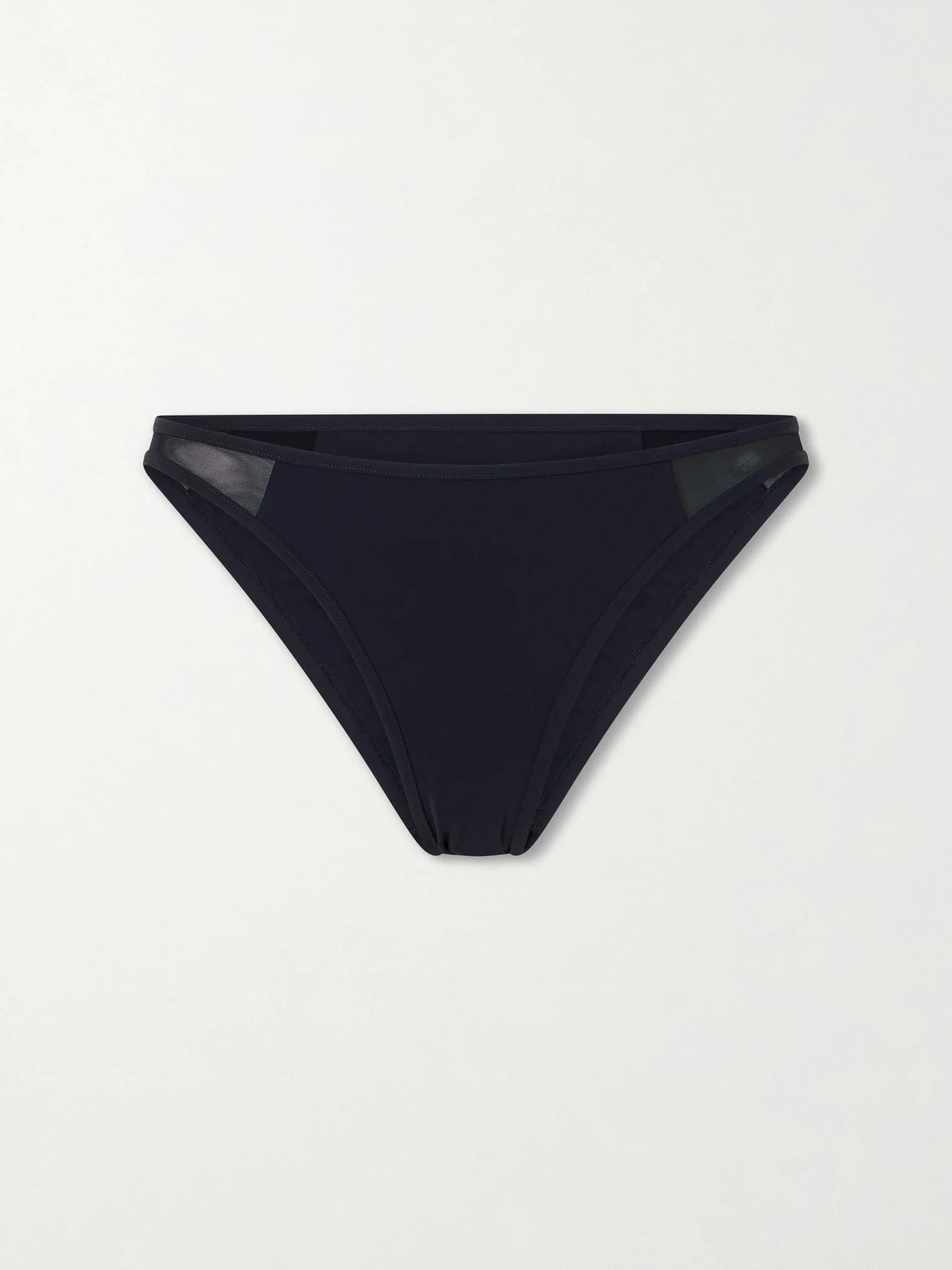 Image of Swimwear. Product name - Peep Show Mesh Bikini Bottom in Black colour by brand - Kiki de Montparnasse