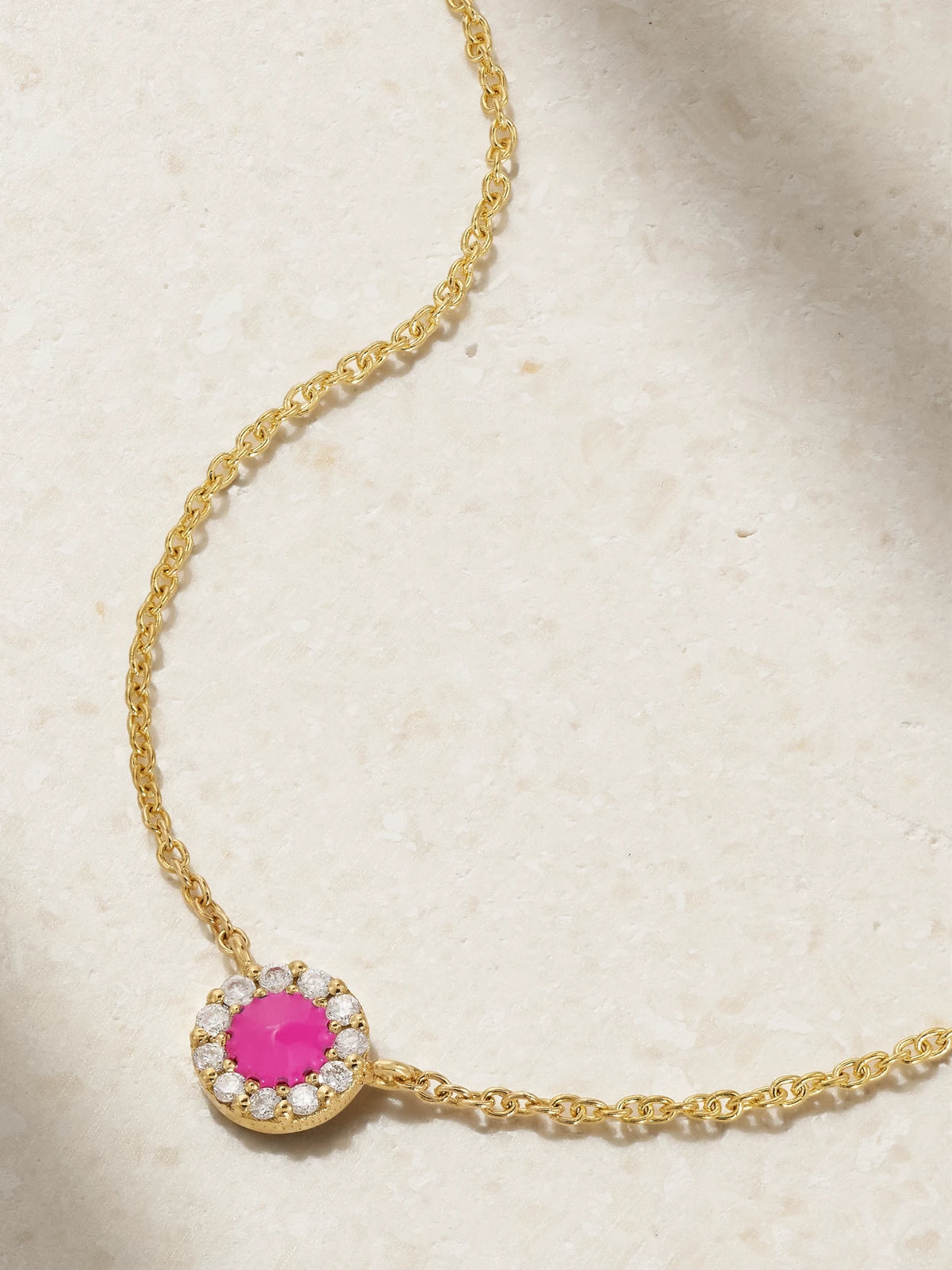 Evil Eye 18-karat Gold Diamond Necklace
