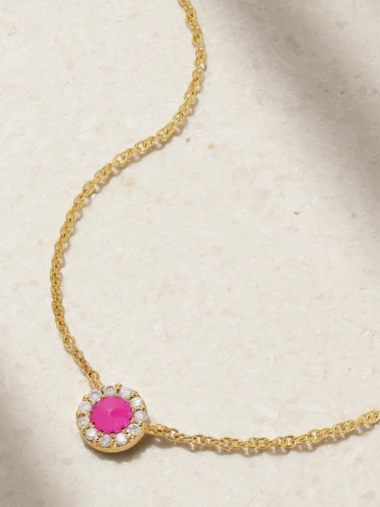 Diane Kordas Evil Eye 18-karat Gold Diamond Necklace