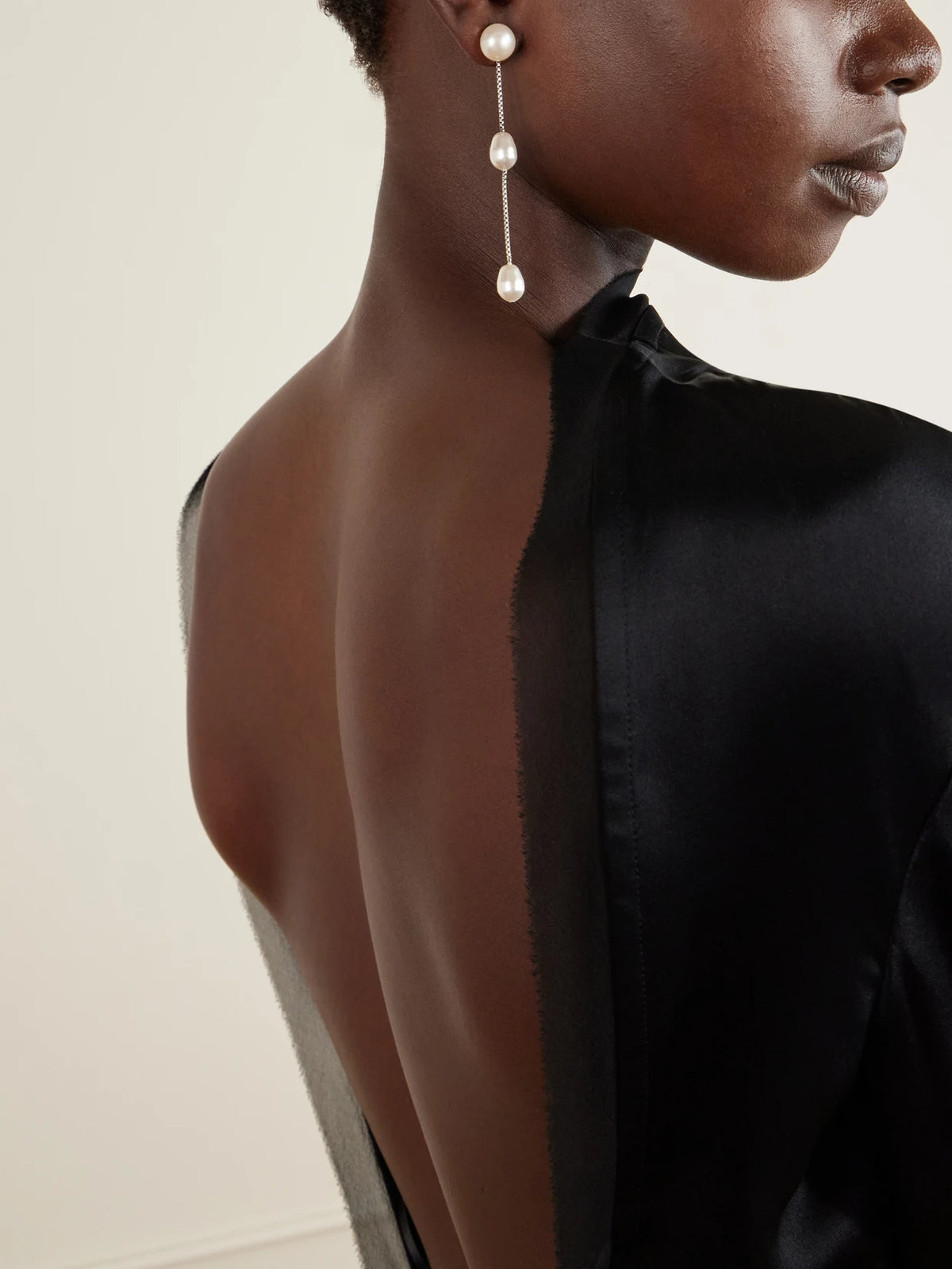 Image of Earrings. Product name - Sterling Silver And Pearl Earrings in Multi colour by brand - Sophie Buhai
