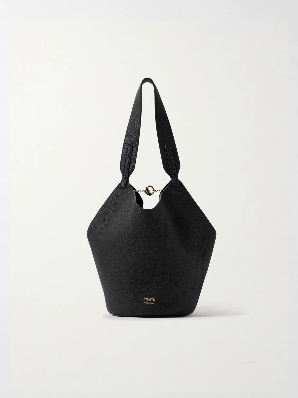 Lotus Mini Textured-leather Tote