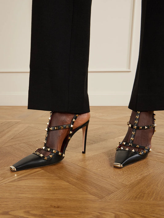 Rockstud Patent-leather Pumps