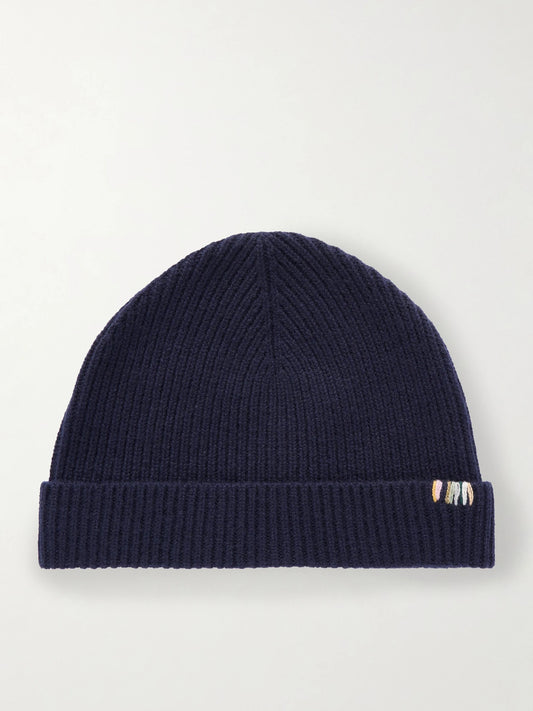Extreme Ribbed Cashmere Beanie