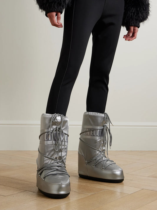 Moon Boot Icon Glance Metallic Shell And Pvc Snow Boots