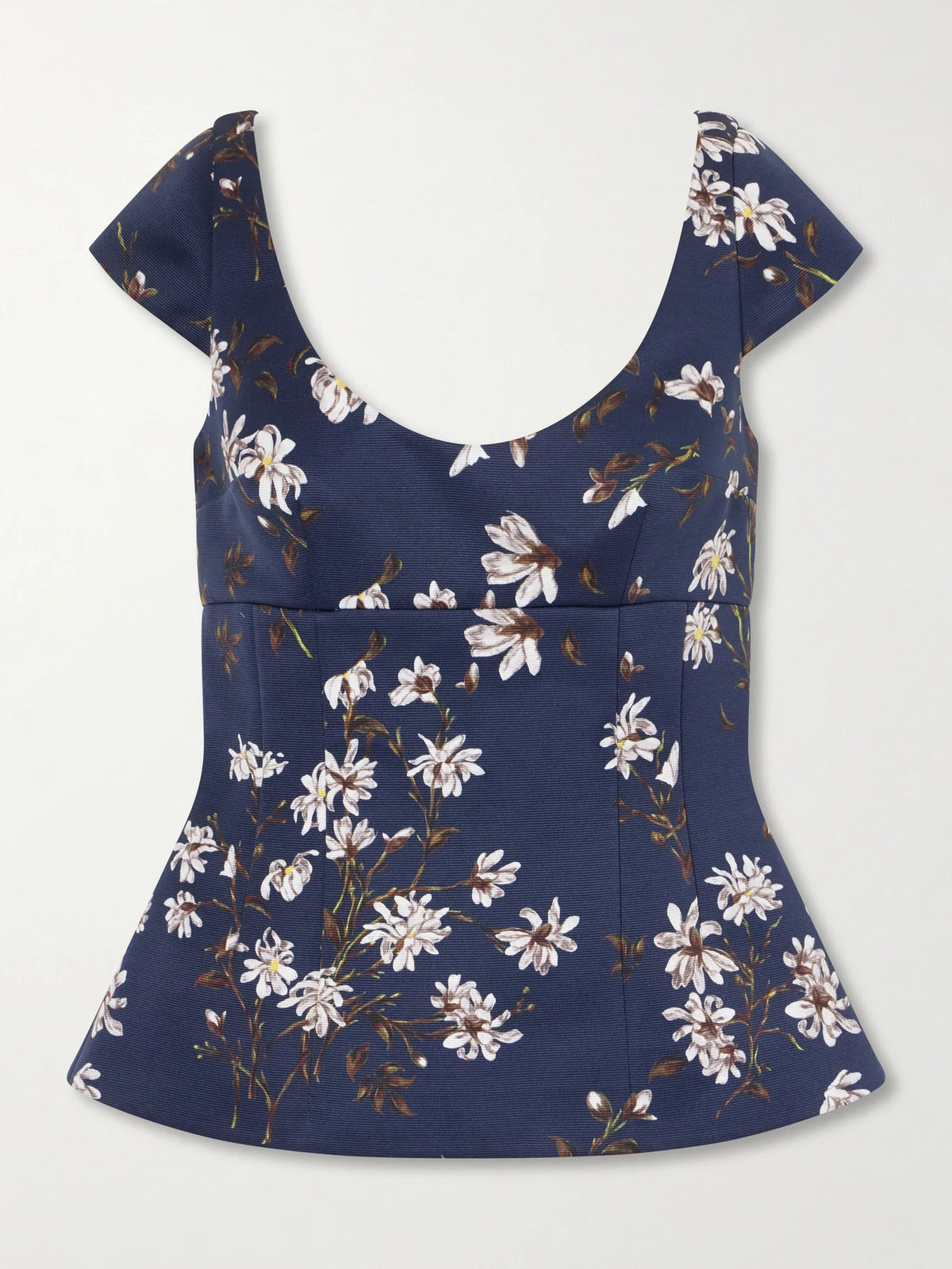 + Manolo Blahnik Aubriela Taffeta-faille Top