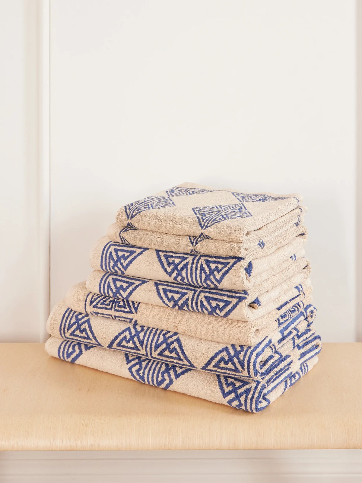 Autumn Sonata Agnes Complete Set Of Seven Organic Cotton-terry Towels