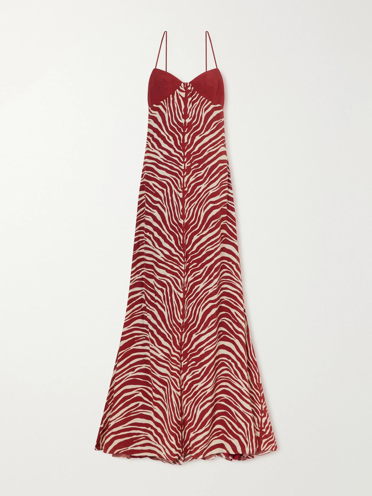 Cala de la Cruz Pontevedra Zebra-print Jersey Maxi Dress