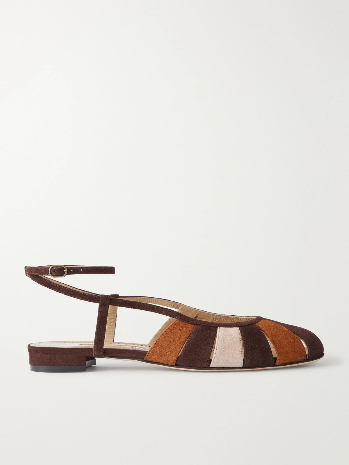 Manolo Blahnik Coludad Suede Slingback Pumps