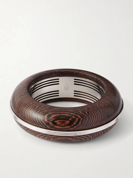 + Loulou De La Falaise Lucie Silver-plated And Wood Cuff