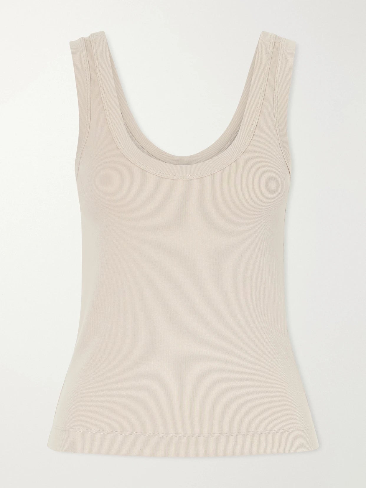 Ribbed Cotton-blend Jersey Tank