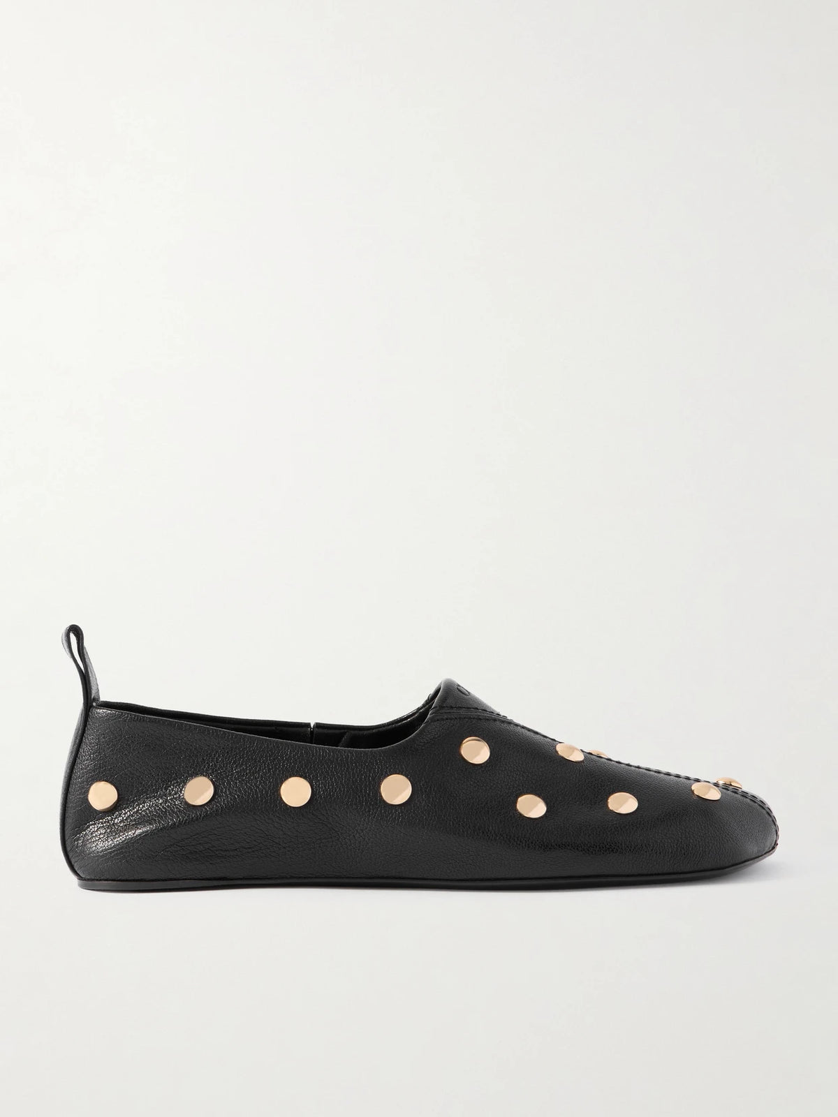 Rita Embellished Leather Ballet Flats