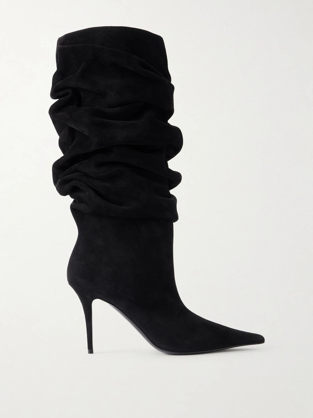 Amina Muaddi Anok 90 Suede Boots