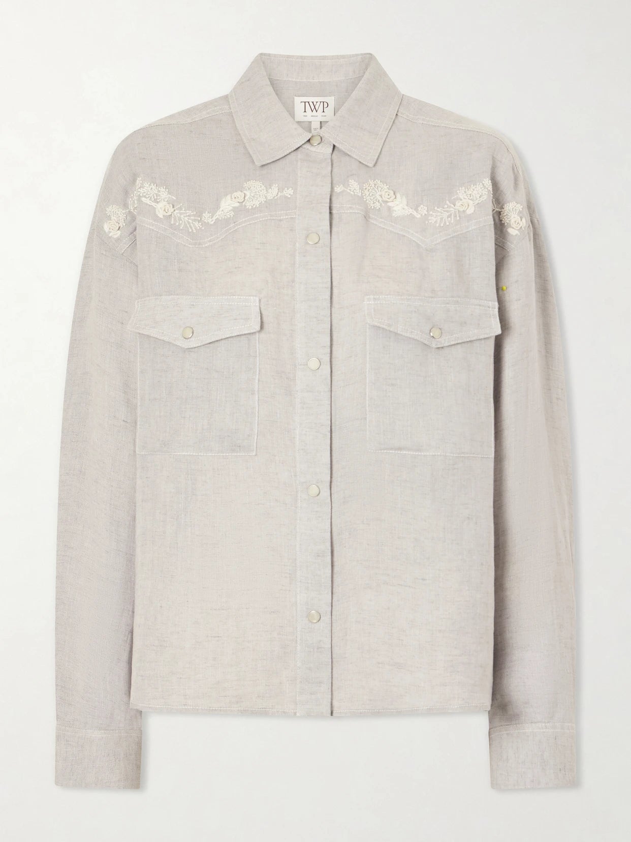 Western Embroidered Hemp Shirt