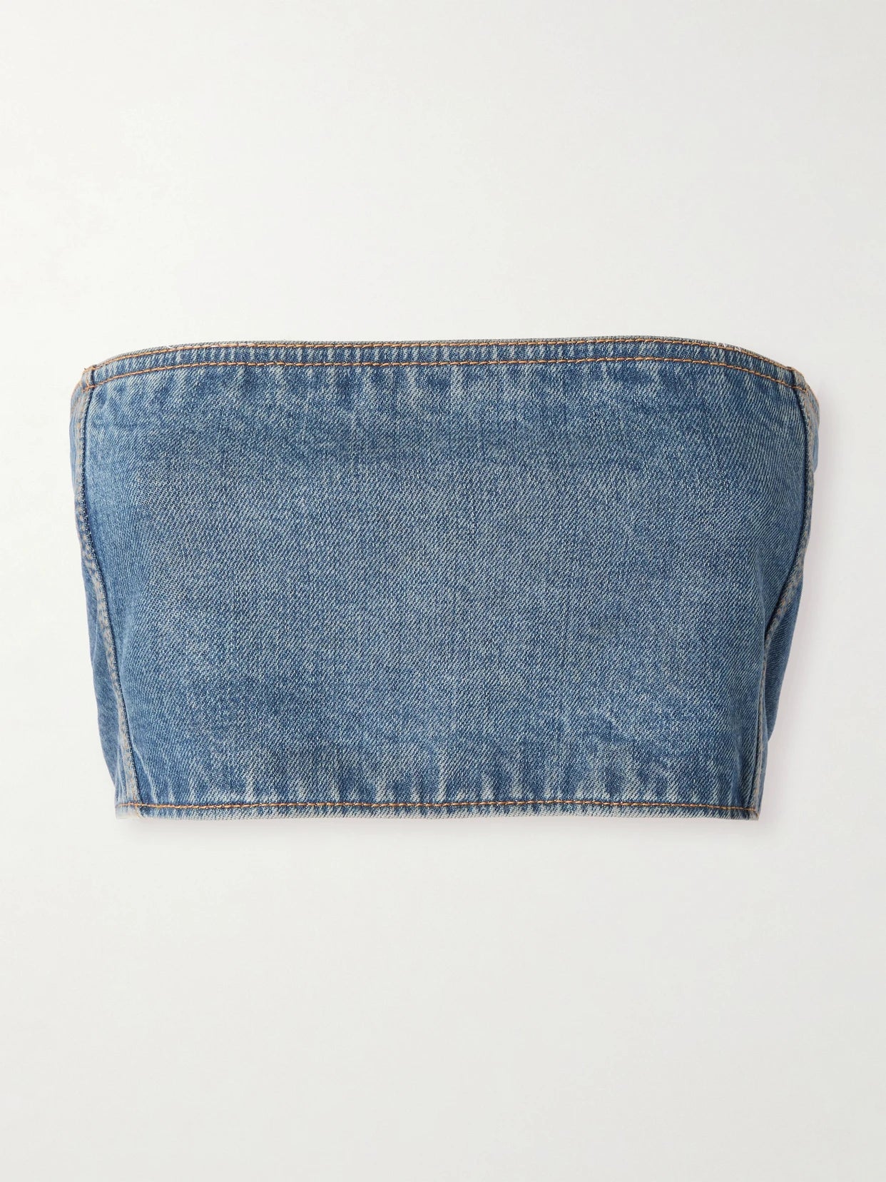 Denim Bustier Top