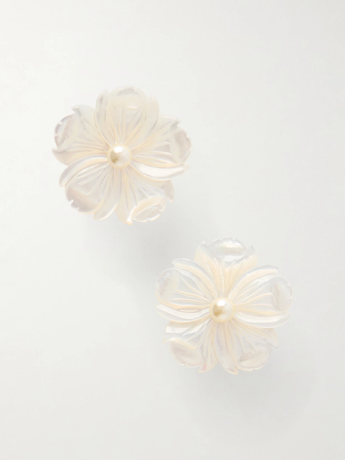 Zia Silver-tone Mother-of-pearl Earrings