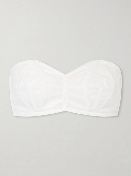 Image of Lingerie. Product name - June Strapless Bra in White colour by brand - Calvin Klein Collection