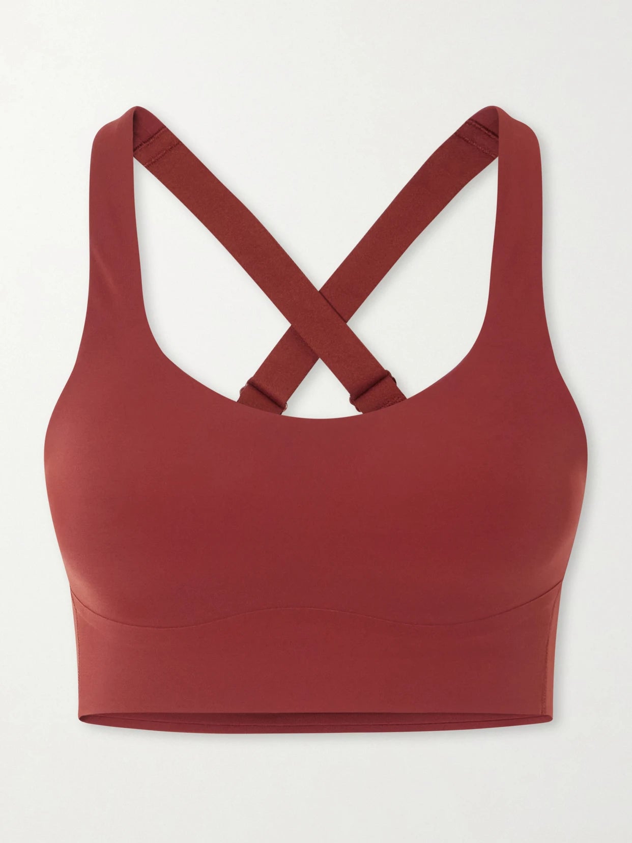 Image of Activewear. Product name - Like A Cloud Medium Support Stretch Sports Bra, B-c in Burgundy colour by brand - lululemon