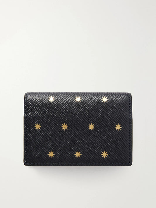 Smythson Panama Printed Leather Wallet