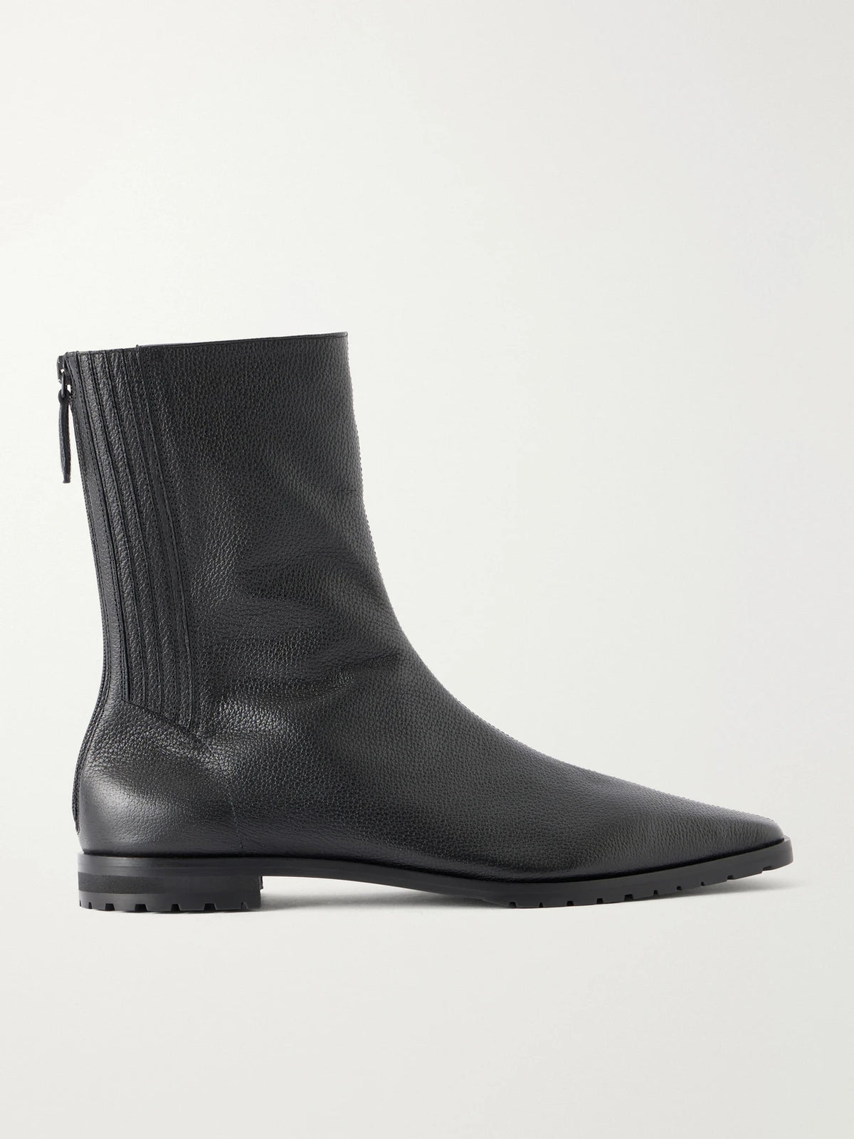 Aquazzura Saint Honore Full-grain Leather Ankle Boots