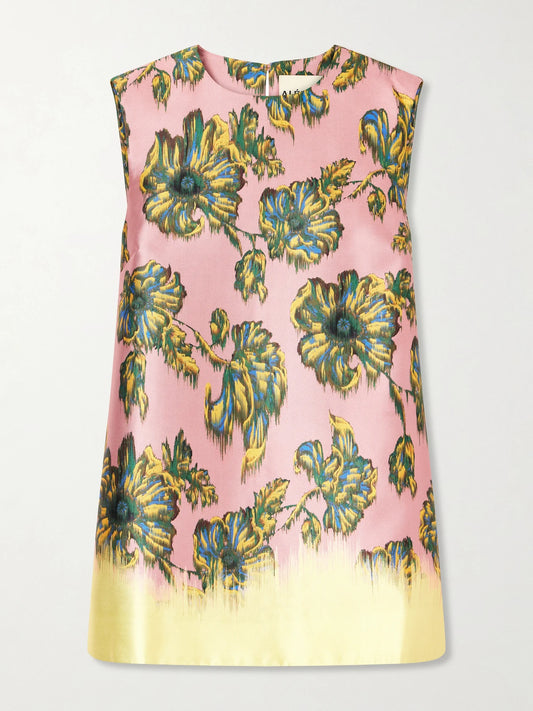 ALÉMAIS Faye Floral-print Twill Top