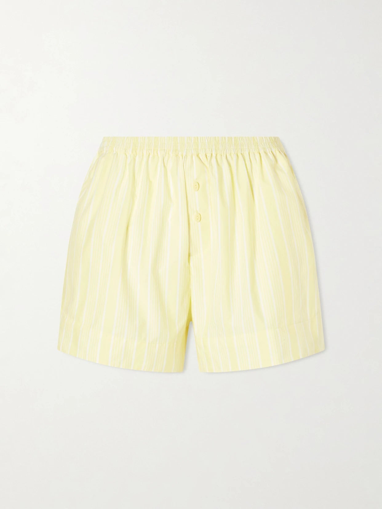 Lonia Striped Cotton Shorts