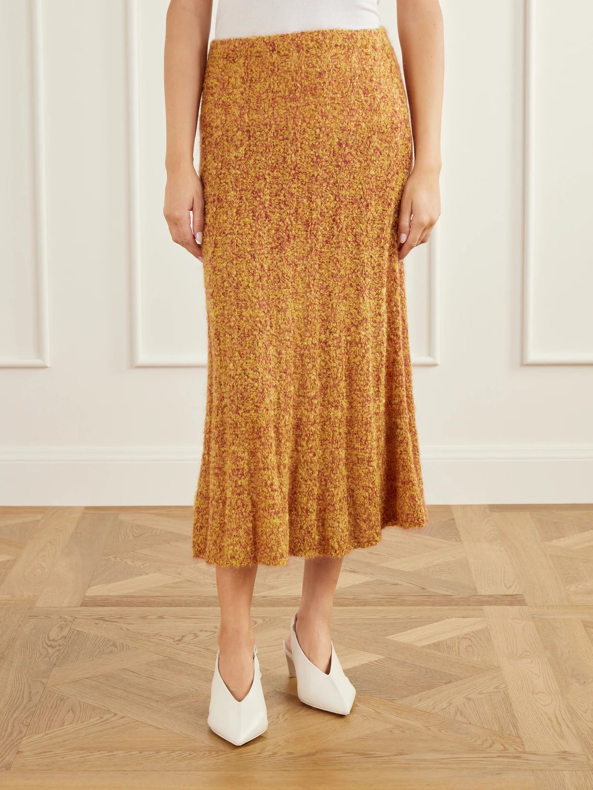 Proenza Schouler Joelle Cable-knit Mohair-blend Maxi Skirt