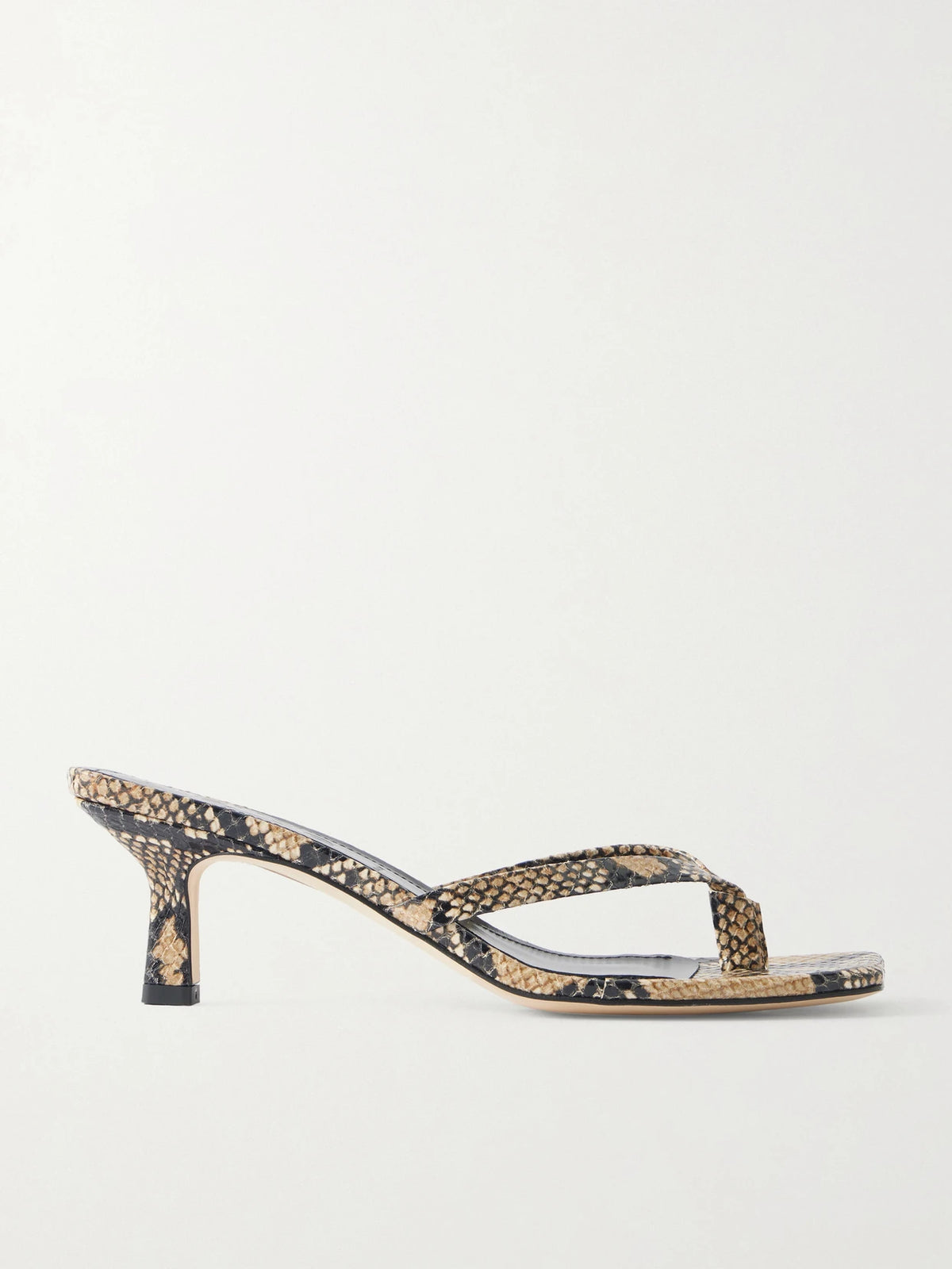 Wilma Snake-effect Leather Sandals