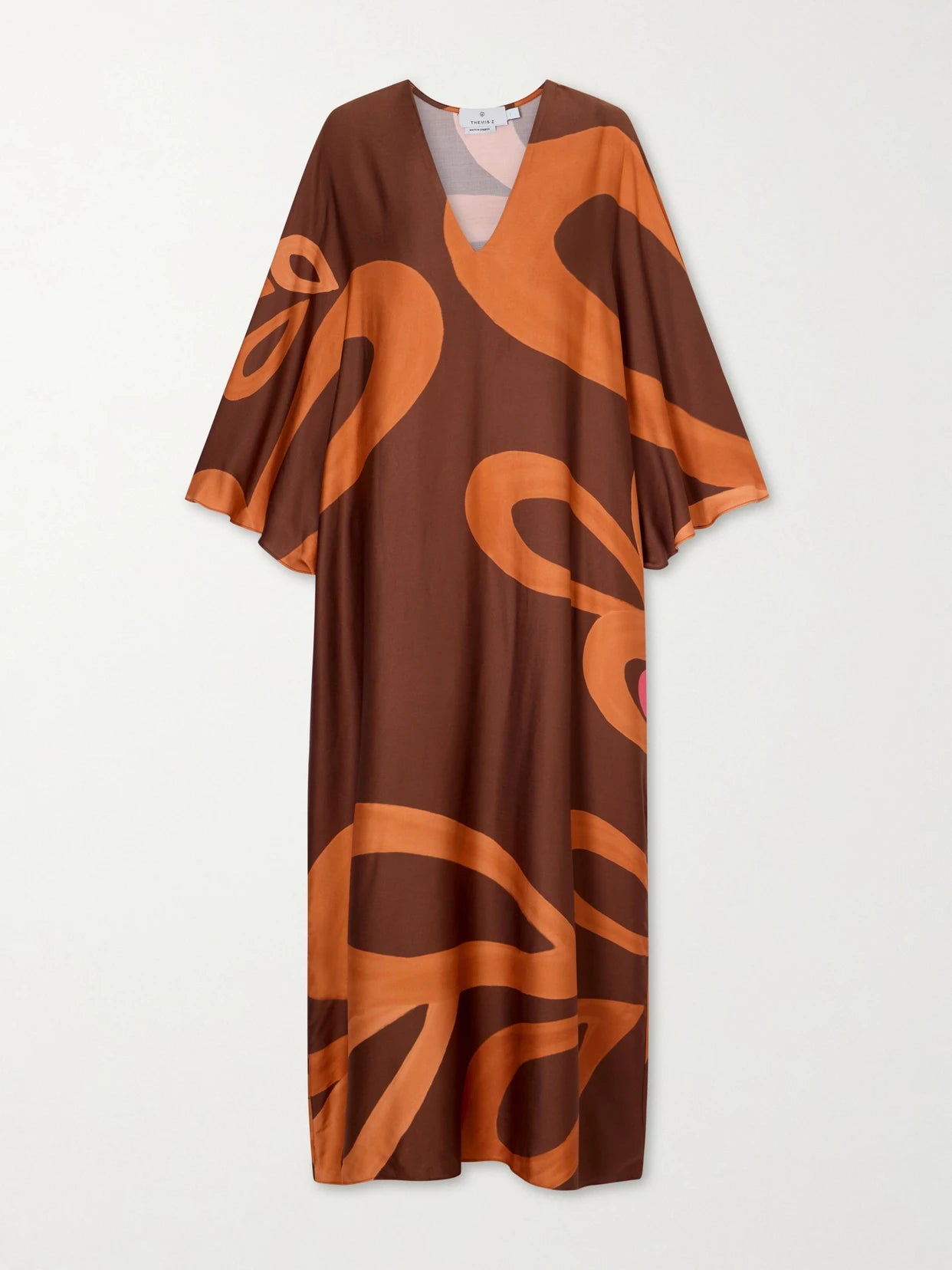 Amalthea Printed Satin Kaftan