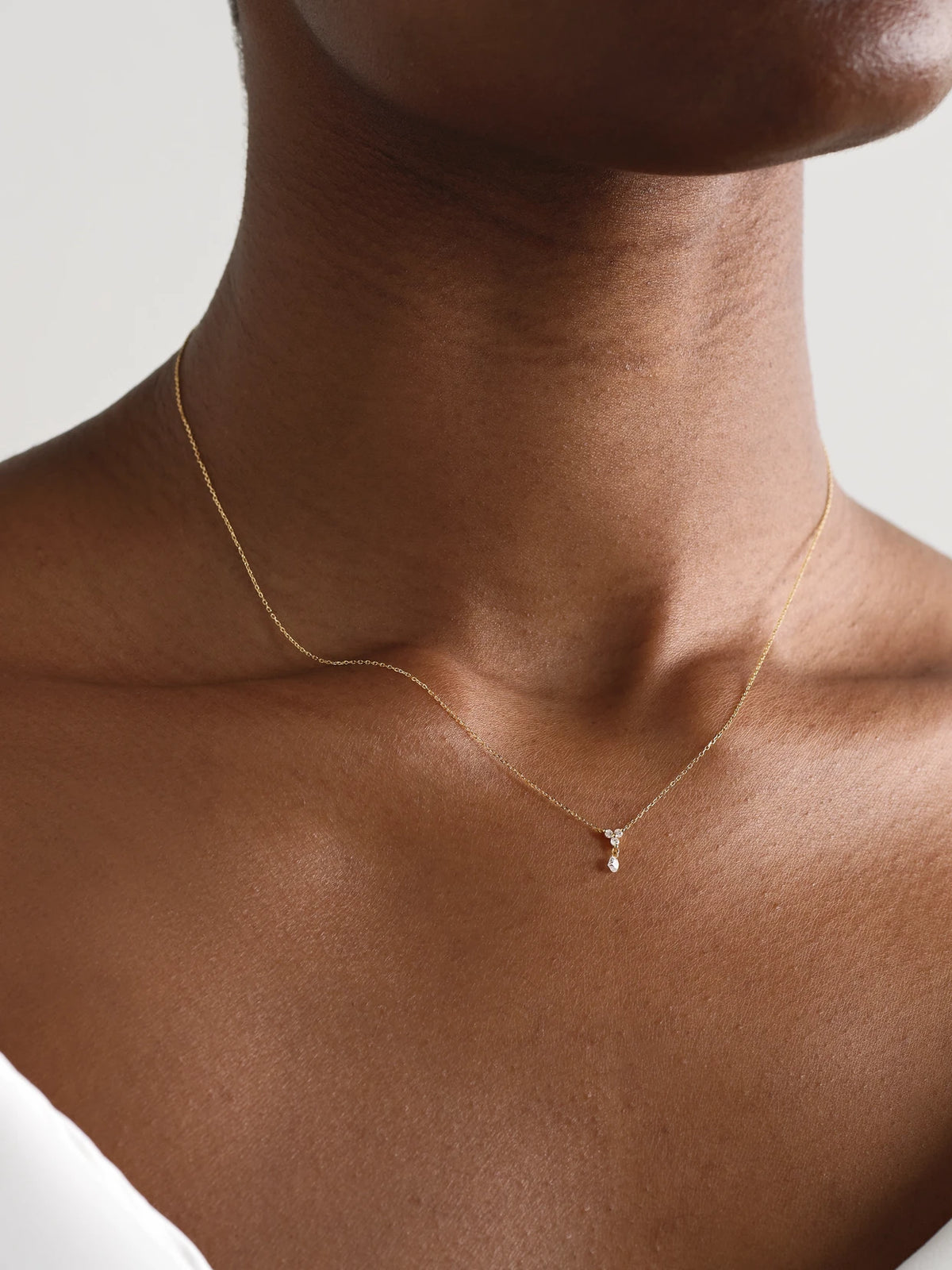 Image of Necklaces. Product name - 18-karat Gold Diamond Necklace in Multi colour by brand - Persée