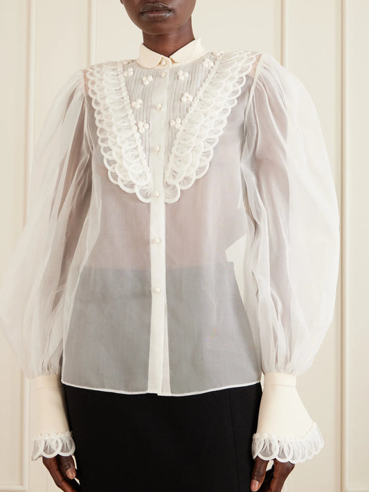 Silk-organza Blouse