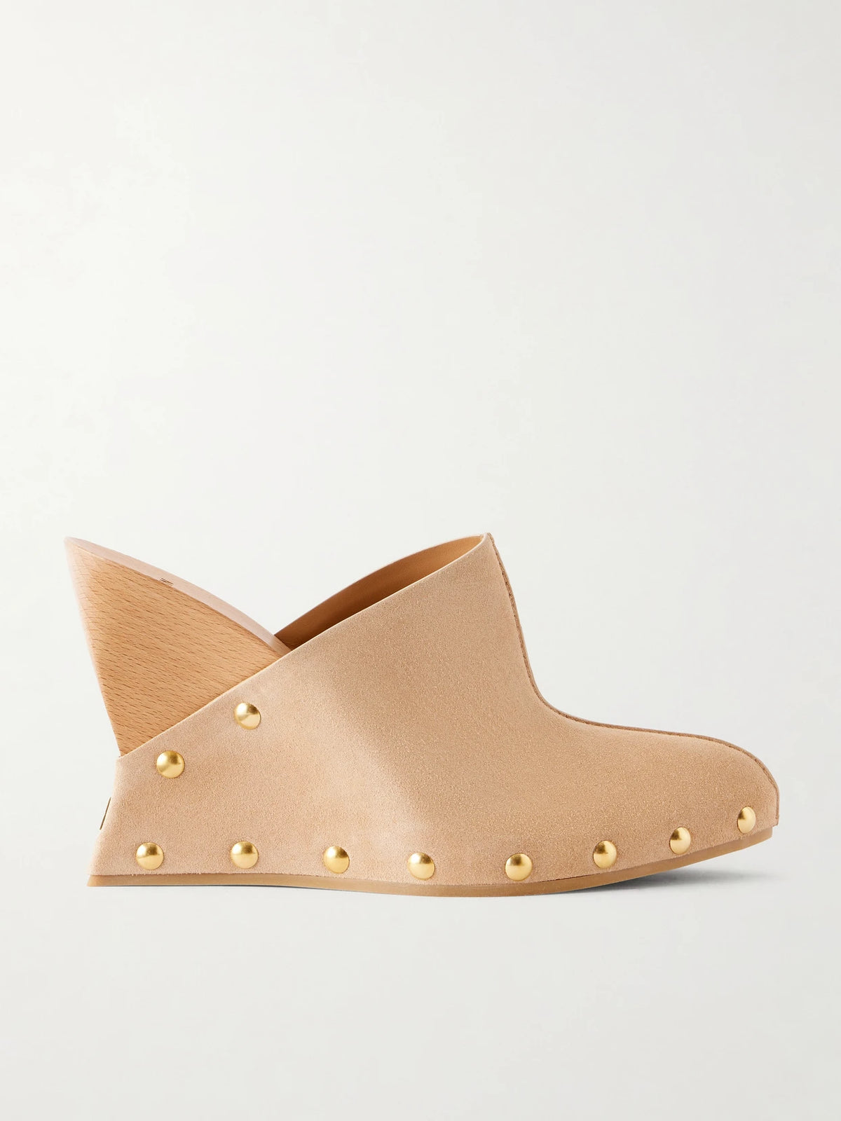 Suede Wedge Clogs