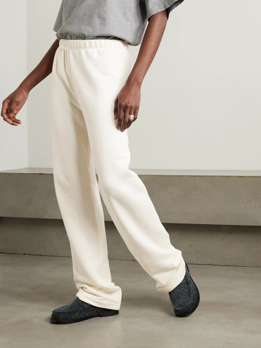 Cotton And Modal-blend Jersey Straight-leg Sweatpants