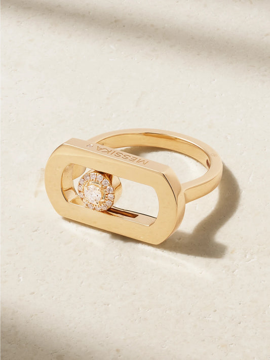 So Move 18-karat Gold Diamond Ring