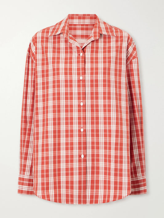 Faithfull En Vau Checked Cotton Shirt