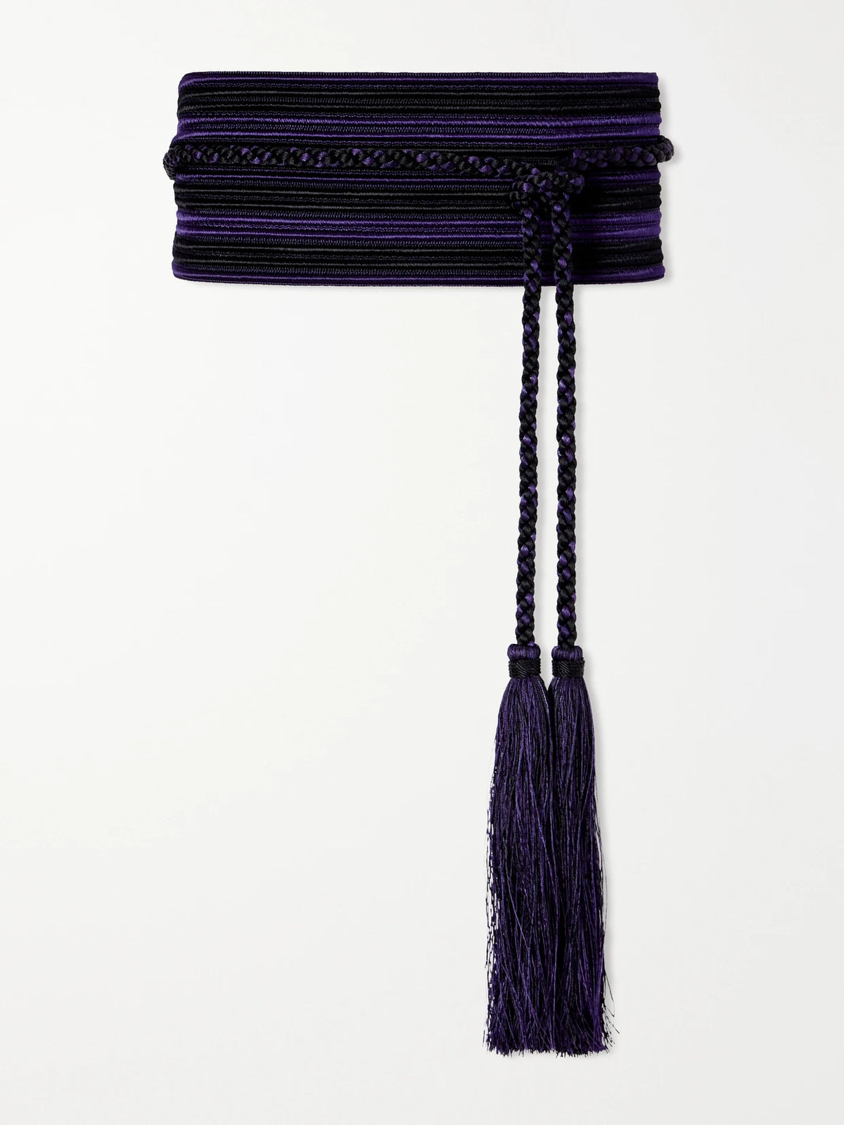 Vesper Tasseled Striped Cord Belt