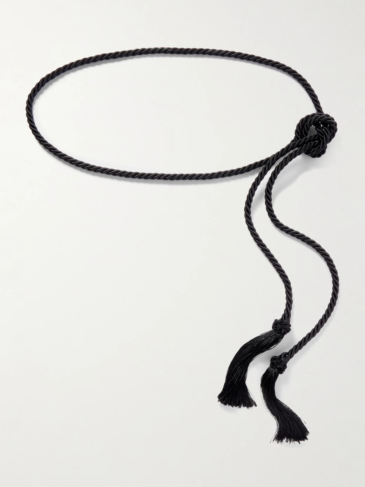 Tasseled Woven Cord Belt
