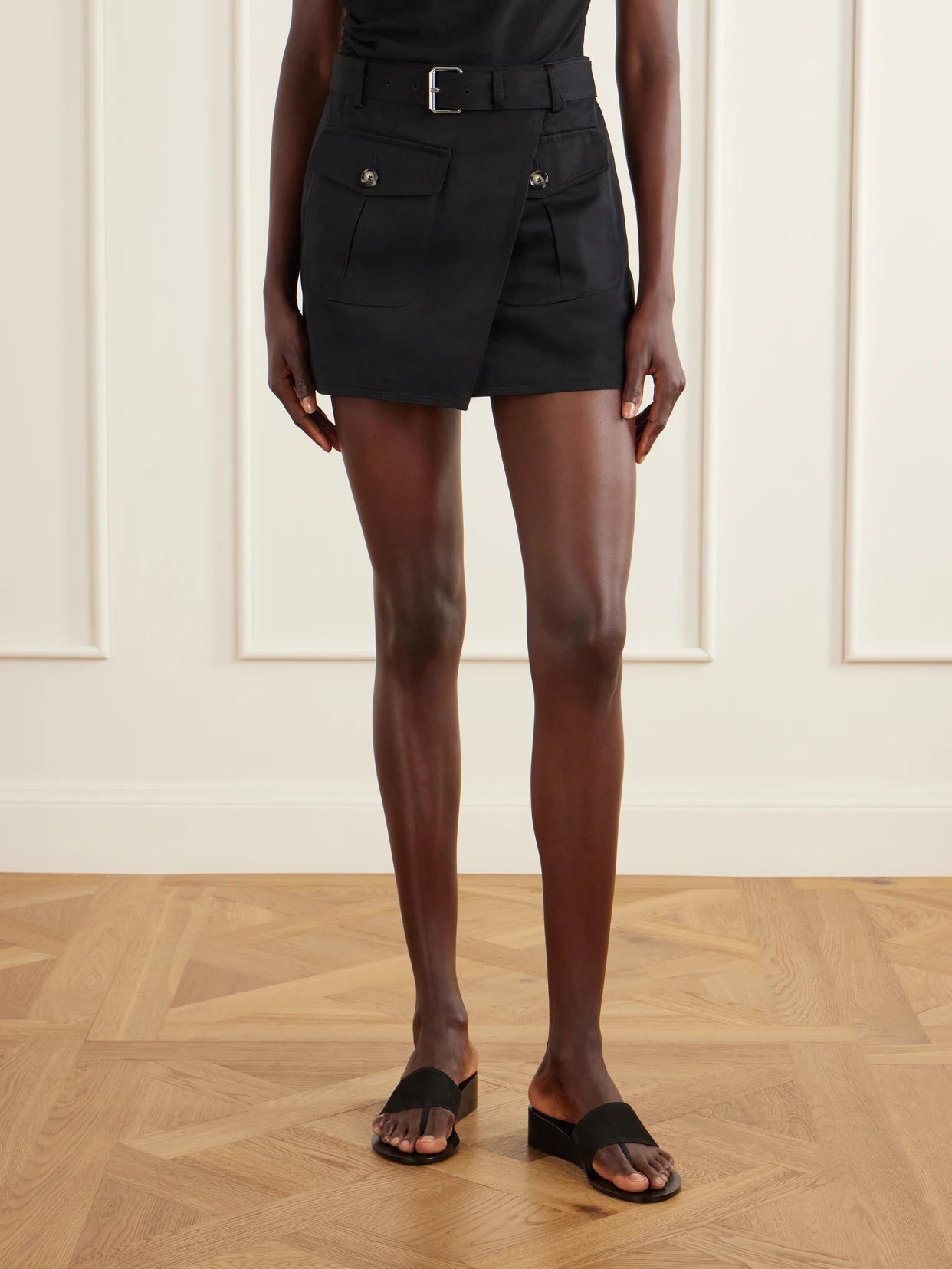 Bruni Belted Cotton-drill Shorts