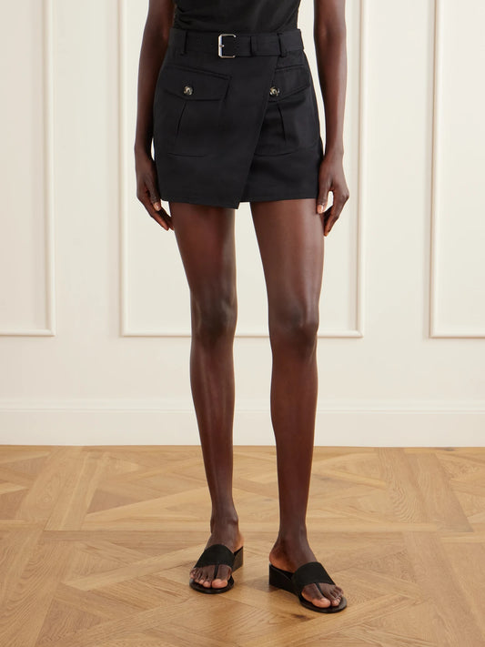 Bruni Belted Cotton-drill Shorts