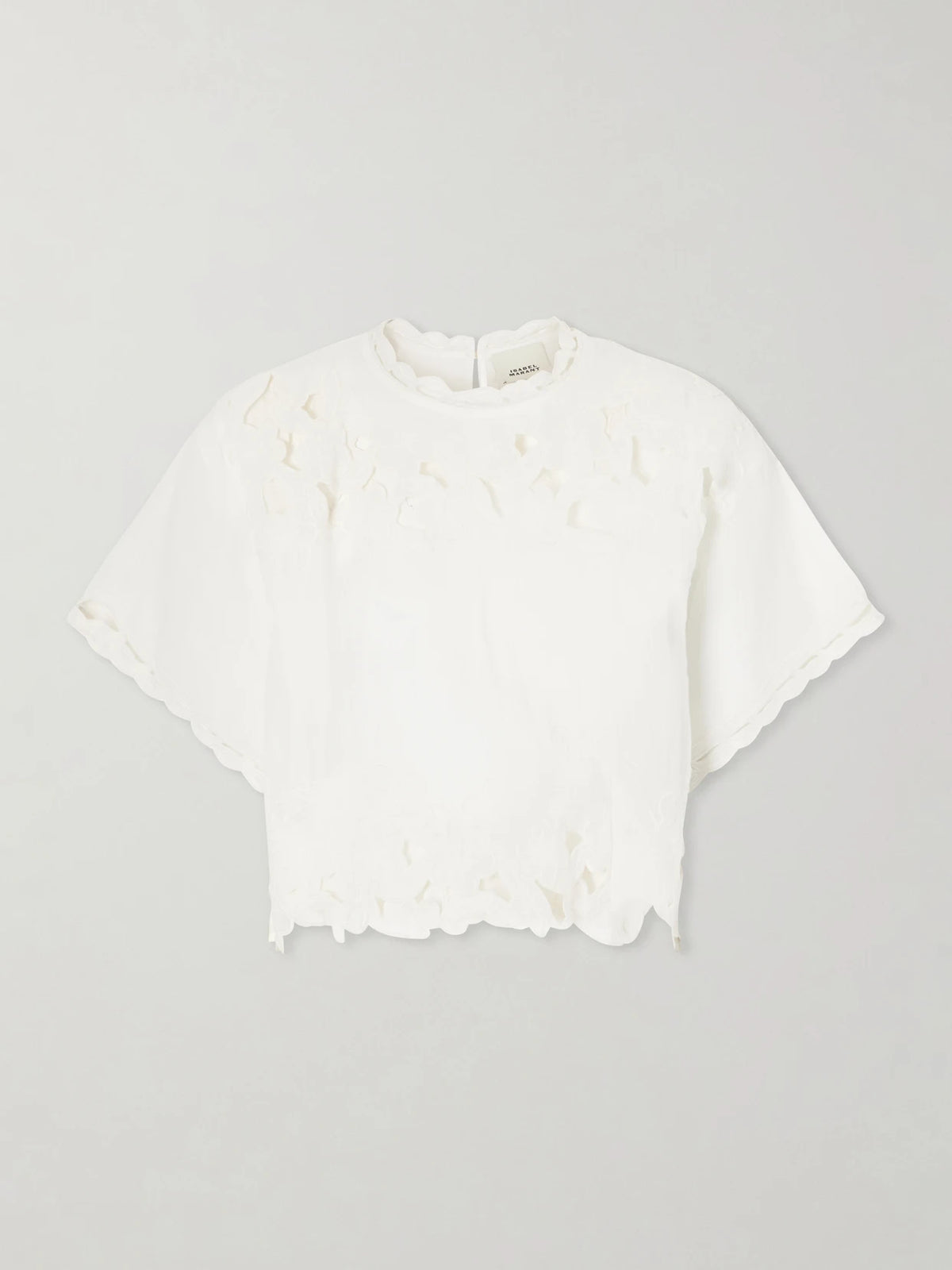 ISABEL MARANT Relda Cut-out Ramie Blouse
