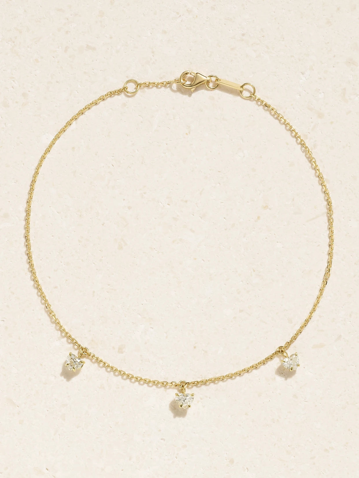 18-karat Gold Diamond Anklet