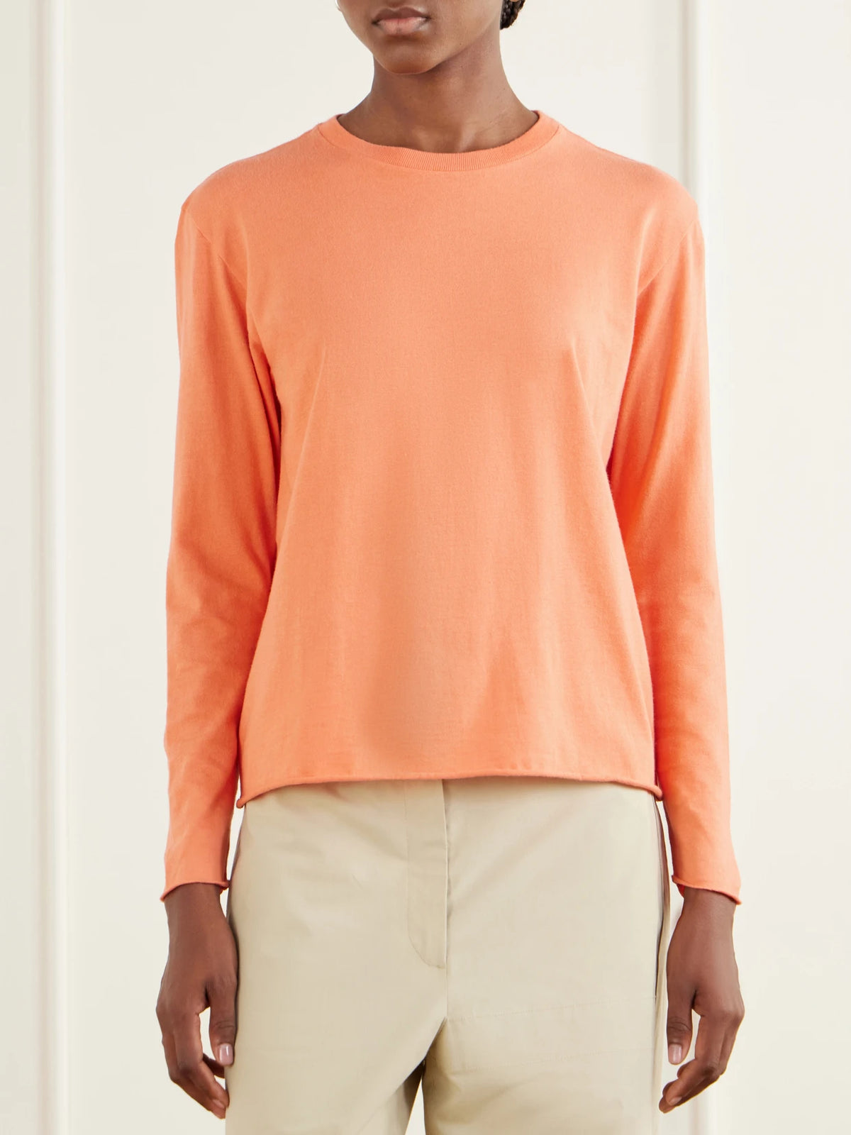 Auralee Cotton And Cashmere-blend T-shirt