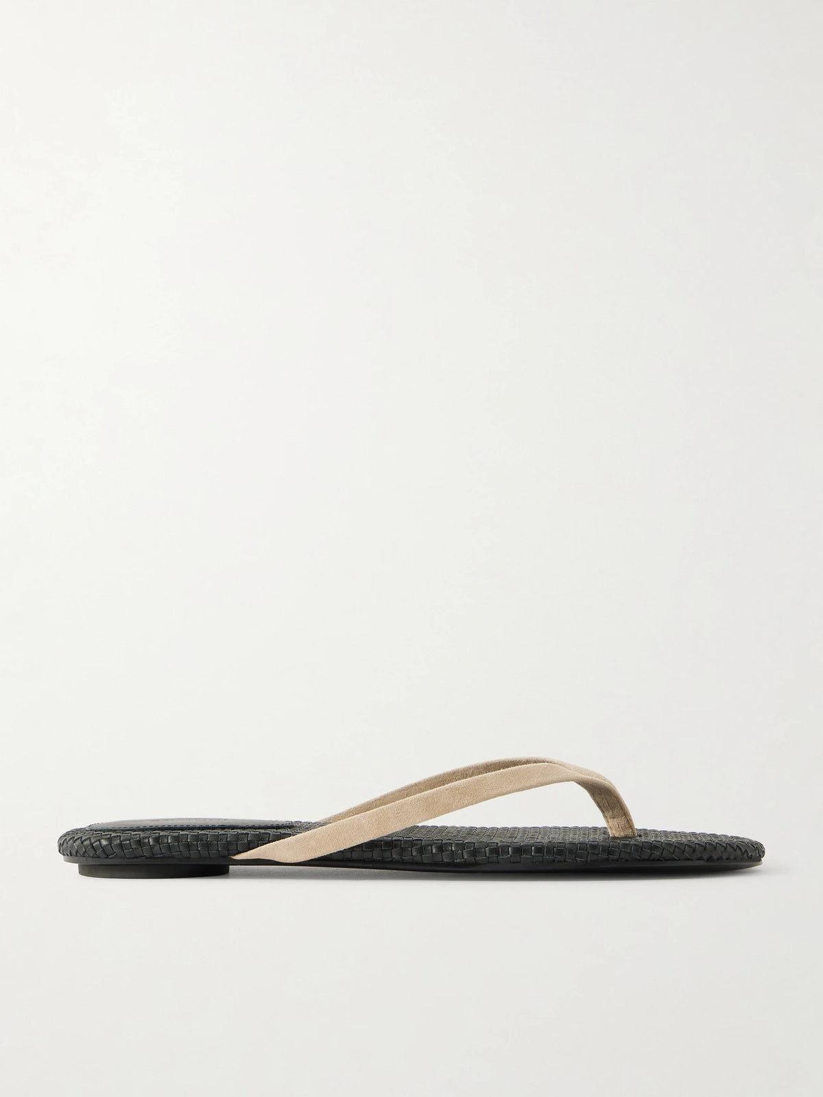 Suede Woven Flip Flop