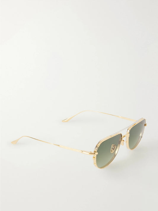Cendrars Aviator-style Titanium Sunglasses