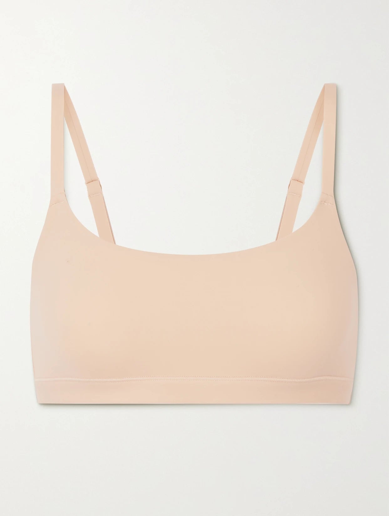 Image of Lingerie. Product name - Fits Everybody Scoop Neck Bralette - Sand in Neutral colour by brand - SKIMS