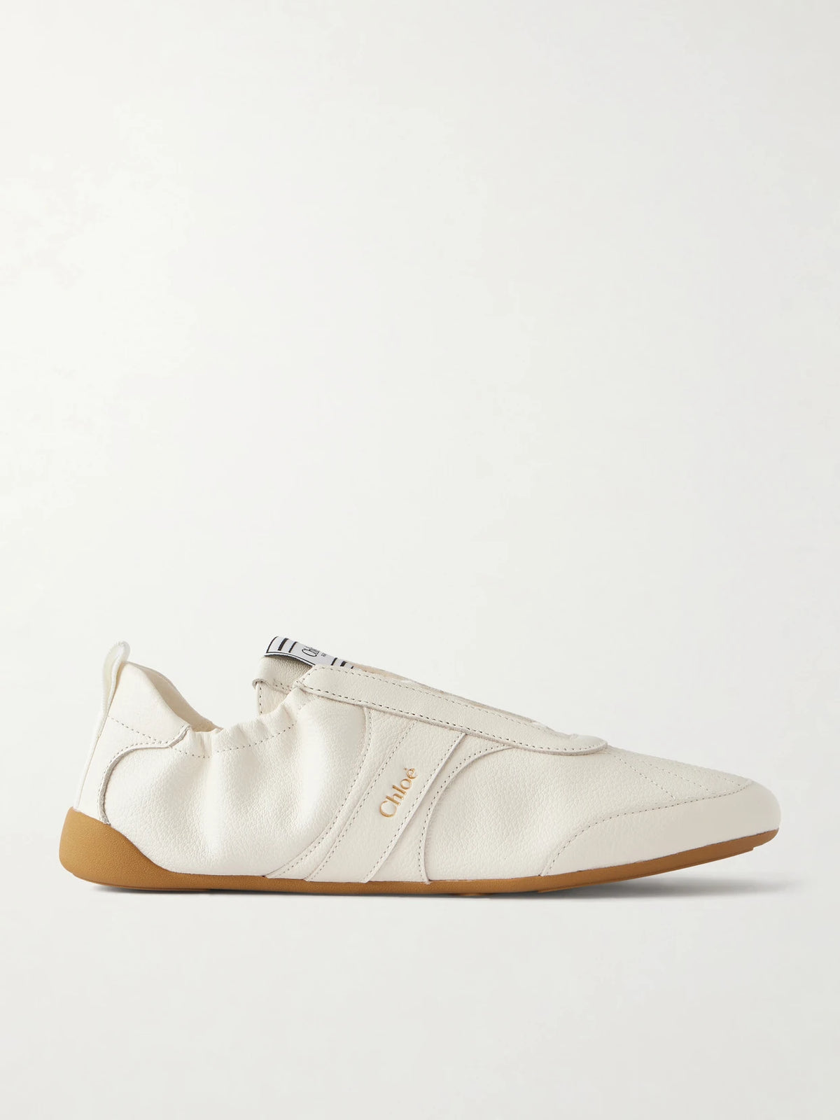 Kick Textured-leather Low-top Sneakers