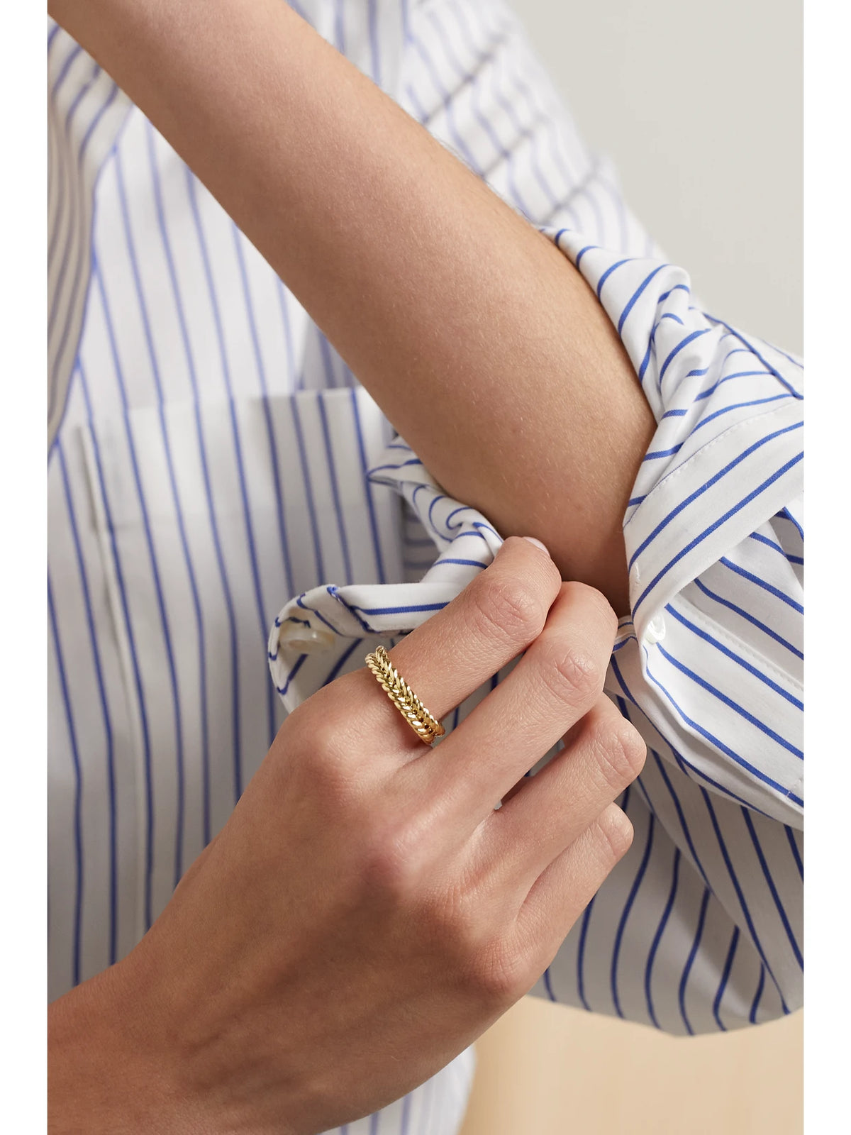 Image of Rings. Product name - 18-karat Gold Ring in Multi colour by brand - Anita Ko