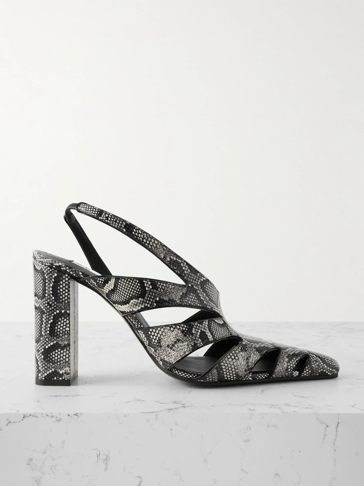 90 Snakeskin Slingback Sandals