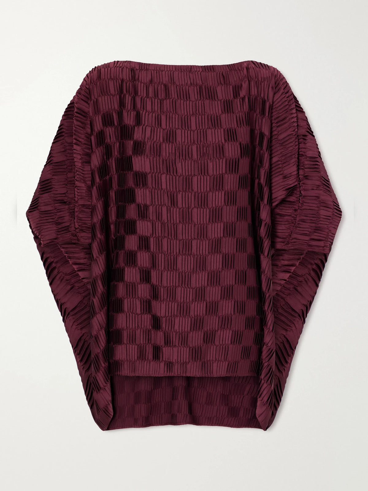 Dima Ayad Plissé Satin Blouse