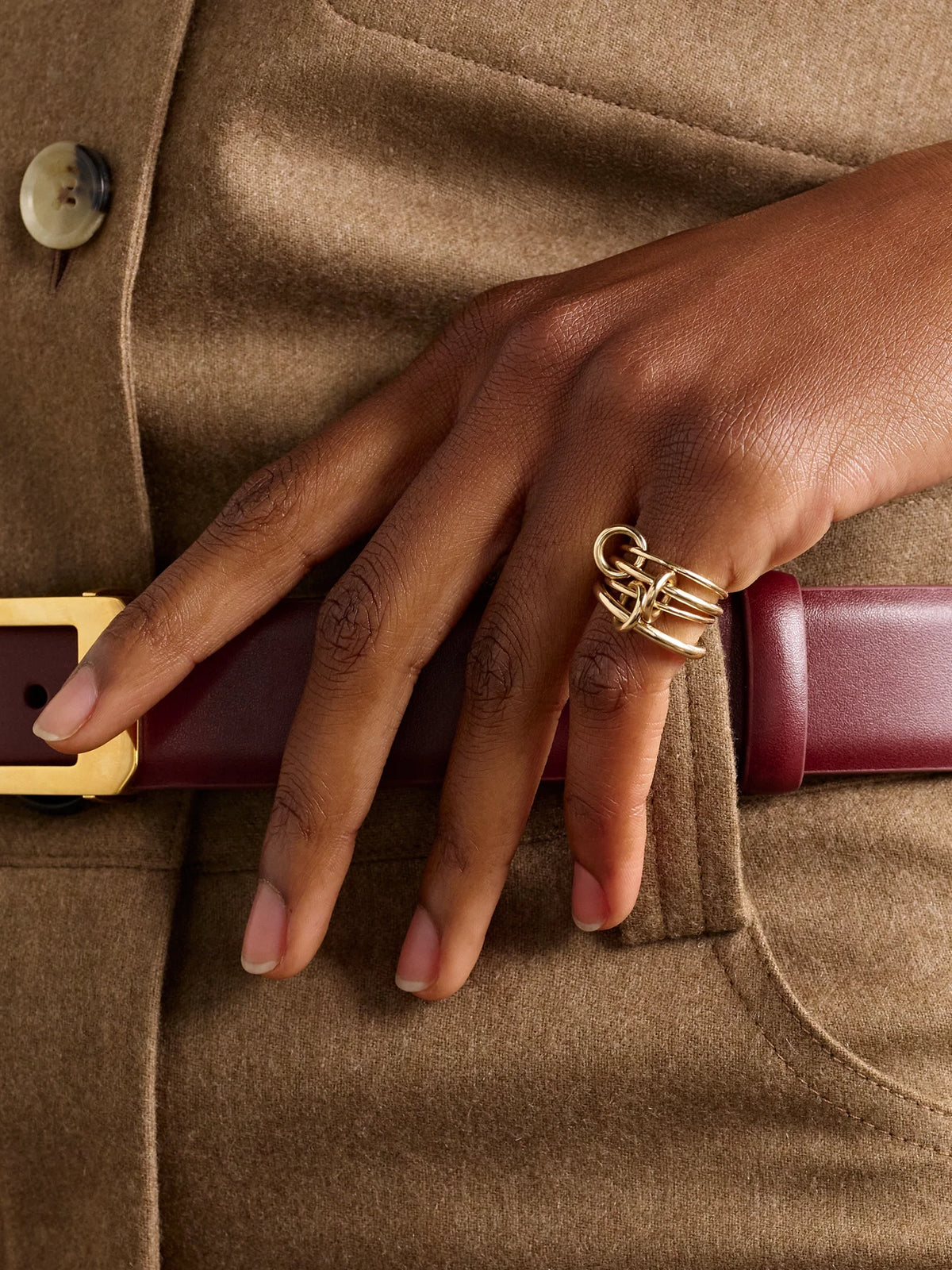 Image of Rings. Product name - Pisces 18-karat Gold Ring in Multi colour by brand - Spinelli Kilcollin